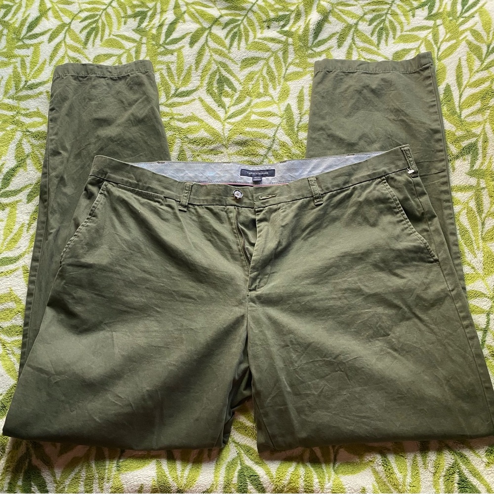 TOMMY HILFIGER 100% Cotton Khaki Dress Pants